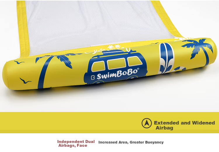 Swimbobo Outdoor Inflatable Lounge Chair for Adults And Children, Swimming Ring, Floating Bed, Water Play Buoyancy Board, Backrest Mesh Float 10