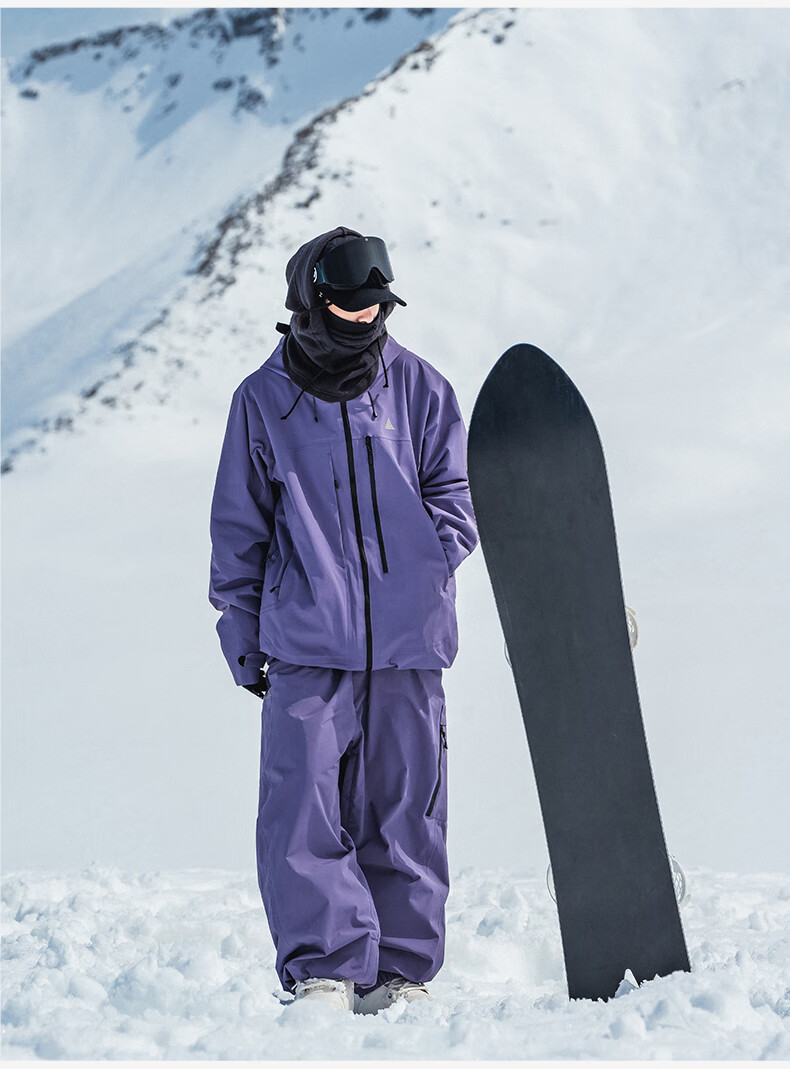 Nanend Skyline Unisex 3L Waterproof Arc Ski Jacket Cream Blue XS 52