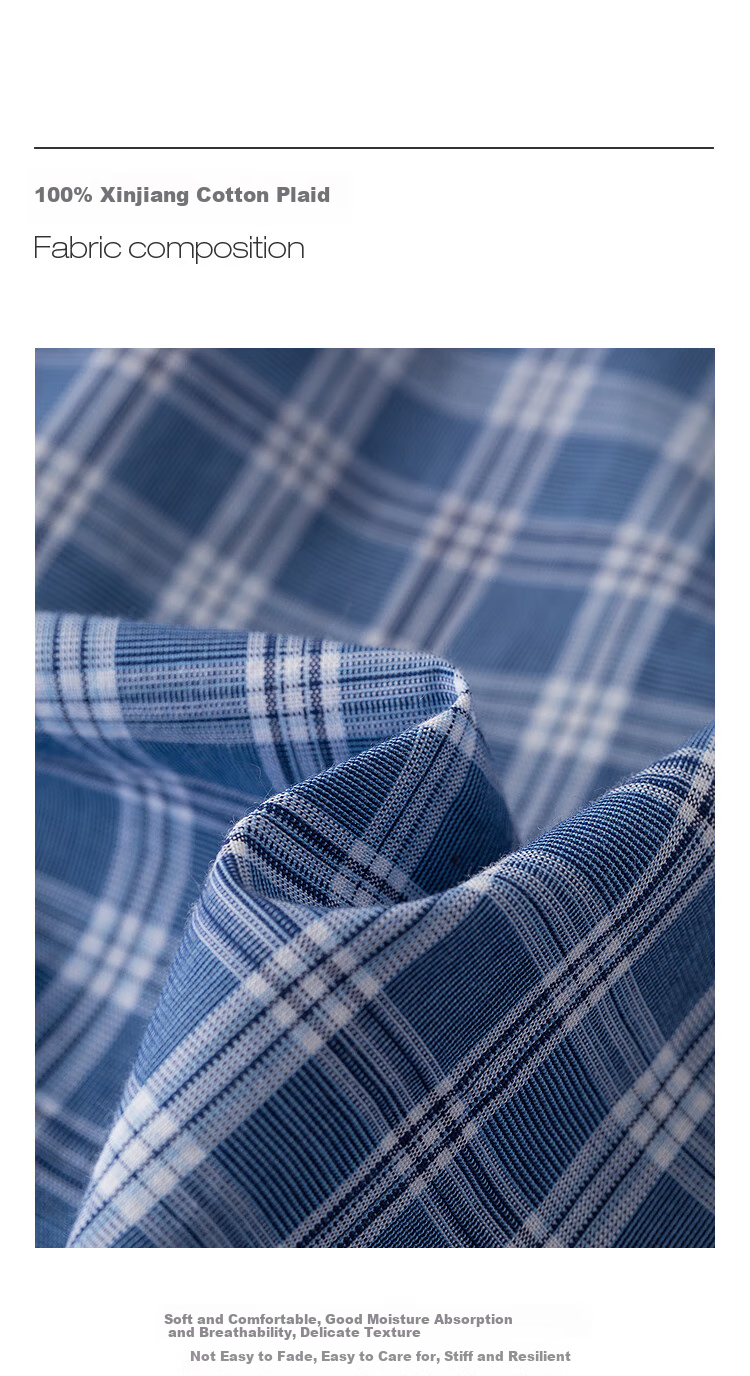 INMAN French Plaid Dress Summer Women's Versatile Puff Sleeve A-Line Skirt Navy Blue S 41