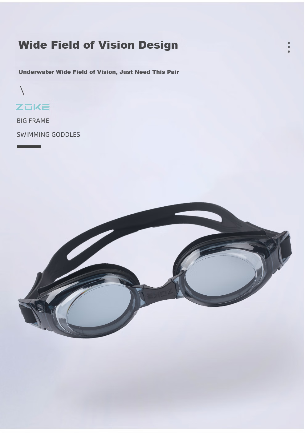 Zhouke Adult Non-Prescription Swimming Goggles Professional Training HD Waterproof Anti-Fog Unisex Swim Goggles 621501106-9 2