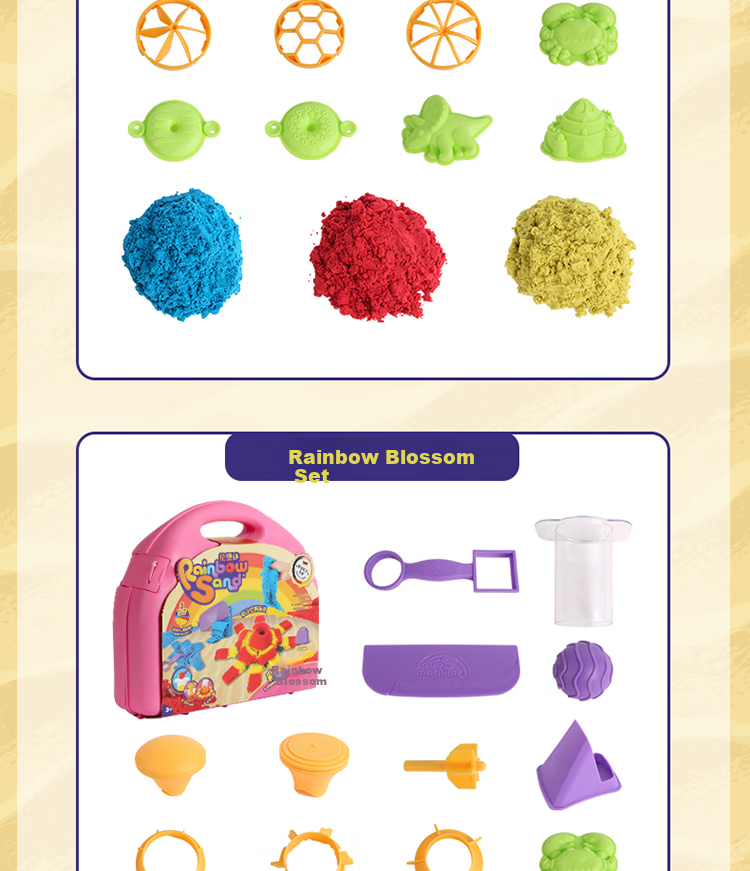 IDoon Lengbao Sand, Handmade DIY Indoor Colored Sand, Children's Toy, 800g Rainbow Candy Set, Birthday Gift 19