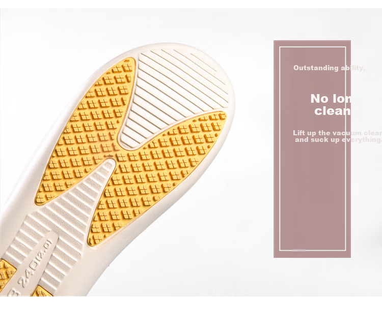 GUOLUOFEI Non-Slip Slippers for Elderly, Women, Pregnant Women, Indoor Use, Men's Bathroom Slippers for Summer, White, Size 41-42 5