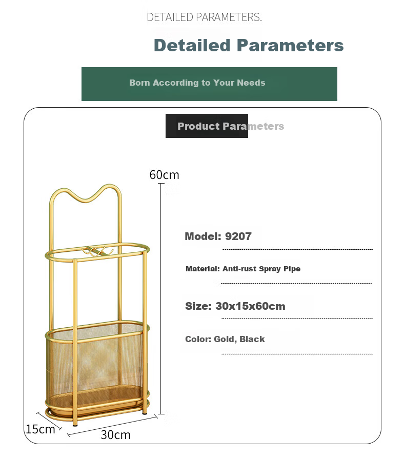 WOJIA Umbrella Stand Storage Rack for Home, Lobby, Hotel, Commercial Use, Umbrella Holder, Entrance Storage Rack, Umbrella Organizer, Black 4