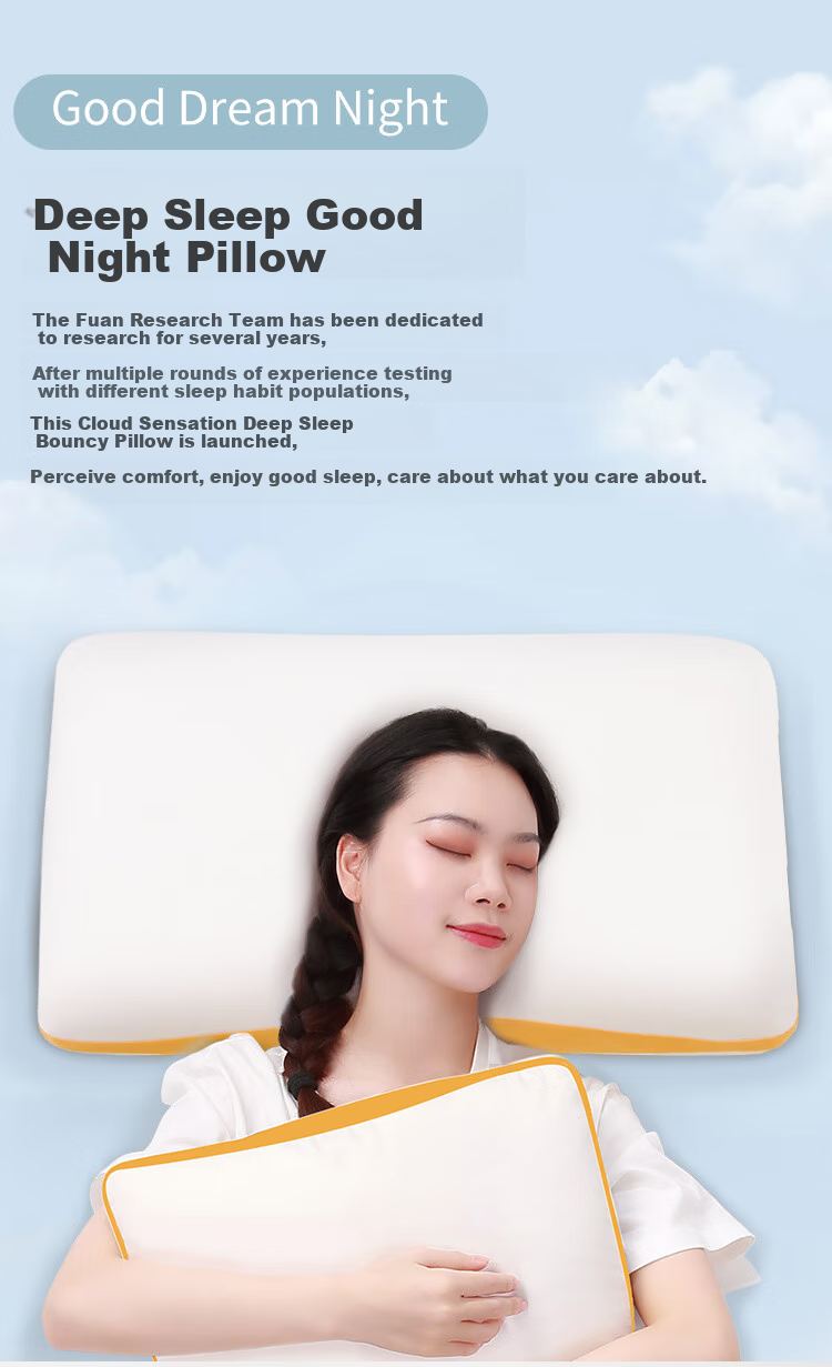 FUANNA Memory Foam Pillow for Students' Sleep, Cervical Spine Support, Slow Rebound, Sleep Care, Deep Sleep, 60*40*8cm 2