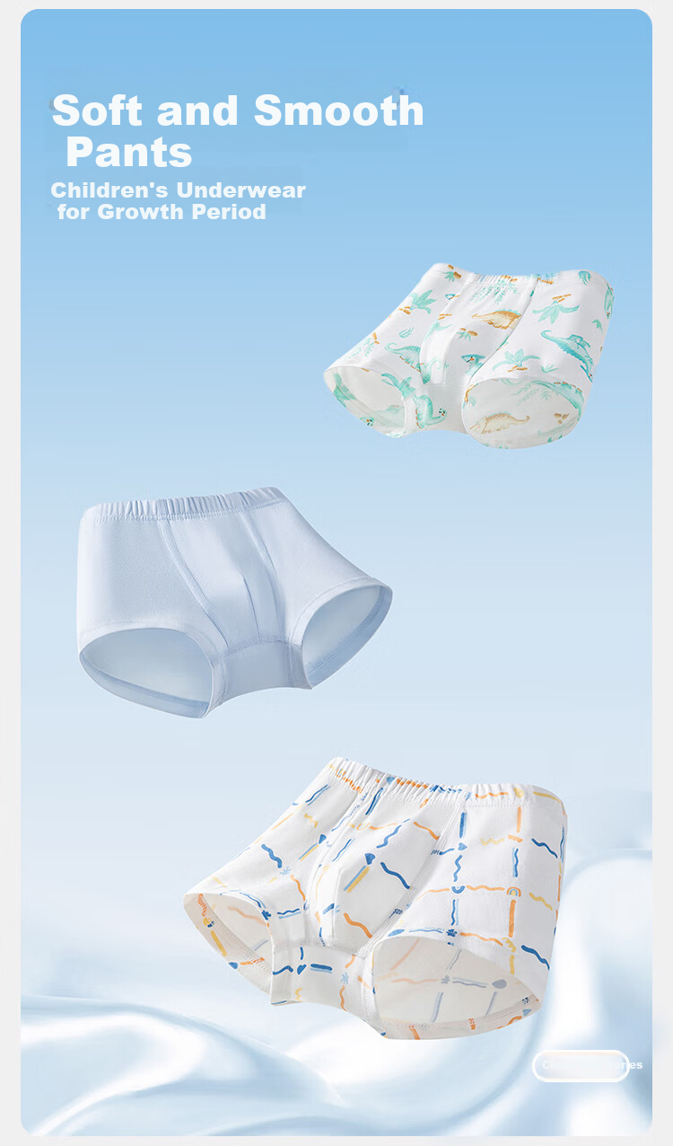 BALABALA Girls' Boyshort Underwear, Children's Boxer Briefs, Antibacterial Crotch, Baby Comfortable Shorts, Four-Pack, 209925170024 1