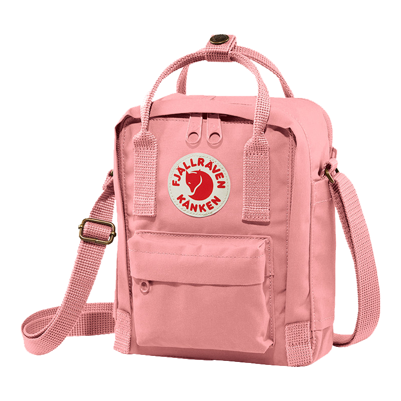 FJALLRAVEN Kanken Sling Bag Men Women Street Shoulder Backpack 23797-312 Light Pink 2.5L