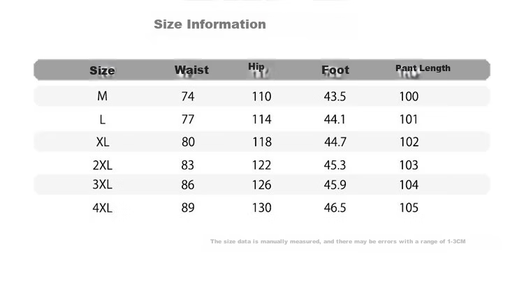JEEP Casual Pants for Men, Spring And Summer Loose Cargo Pants, Men's Straight-Leg Sports Trousers, Navy Blue, 4XL 4