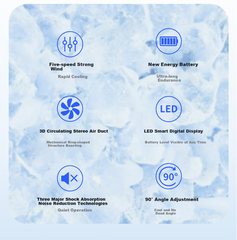 KPD KEEP PURSUING DREAMS Desktop Fan, 6-Inch USB Mini Fan, Cool And Refreshing Electric Fan, Student Dormitory Office Portable Electric Fan, Z501/H8 Transparent White 7