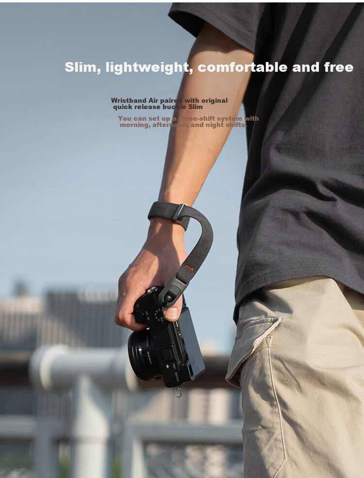 PGYTECH Camera Wrist Strap Air, Quick Release Lanyard for Mirrorless Cameras, Dandelion Camera Wrist Strap with Quick Release Buckle, Magnetic Quick Release, Suitable for Sony, Canon, Fuji, Oak Gray 2