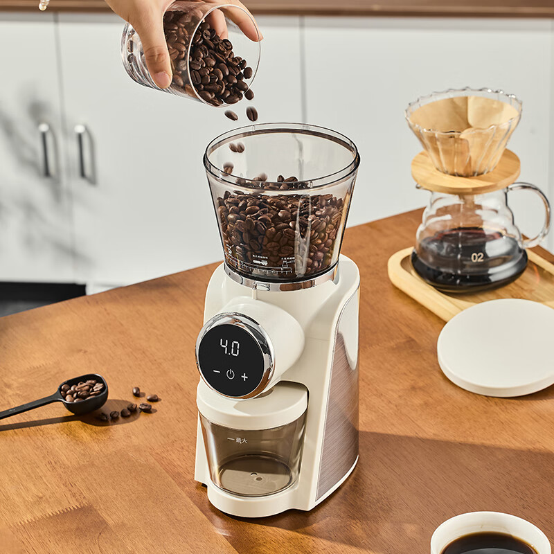 CLITON Electric Coffee Grinder for Office And Home Use, Small Italian-Style Coffee Bean Grinder, Automatic Powder Grinder with Stainless Steel Grinding Disc