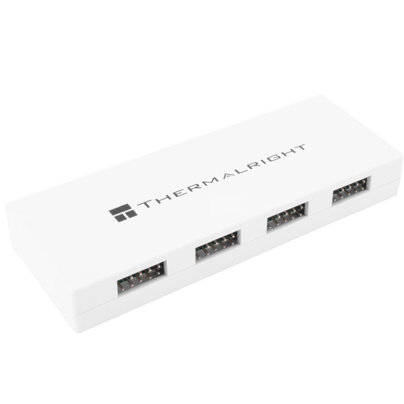 Thermalright USB 2.0 HUB X5 WHITE, Nine-Pin USB Hub, Expansion Box, USB 2.0 Interface Box, Supports Five Sets of Nine-Pin USB Devices