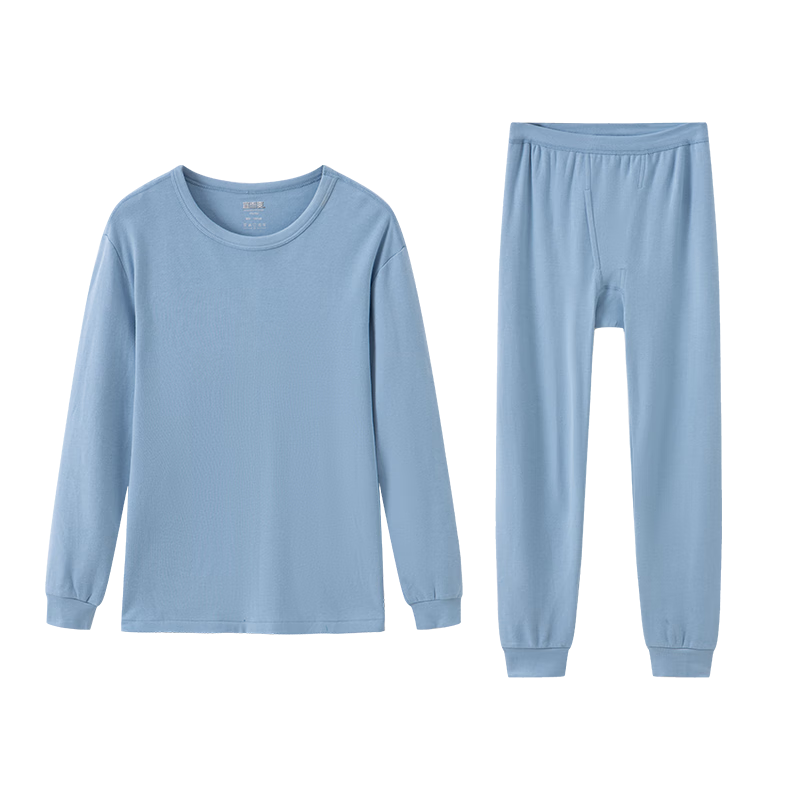 Comfortable and Refreshing【Mall Quality】First-class 100% Cotton Men's Thermal Underwear Set Autumn Clothes Autumn Pants Winter Pure Cotton Sweater Pants