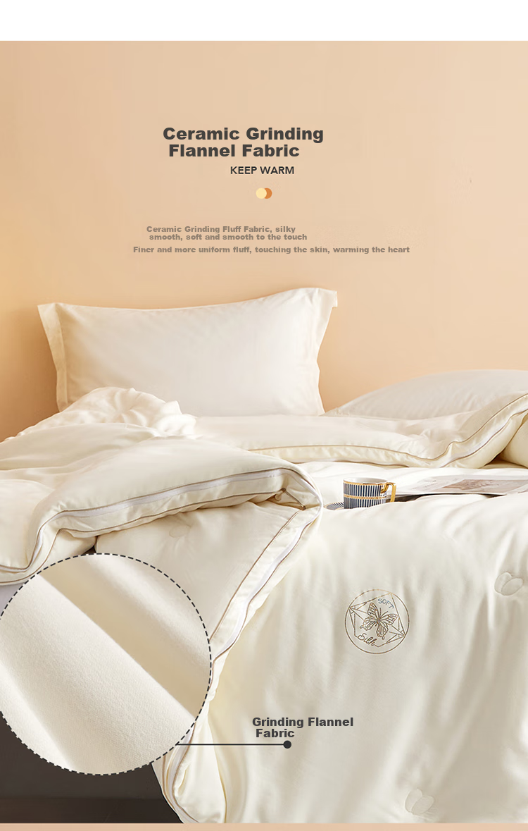 Dohia 100% Silk, 51% Australian Wool Zipper Comforter, All-Season Winter Quilt, Approximately 10.6 Jin (5.3 Kg), 203*229cm 7
