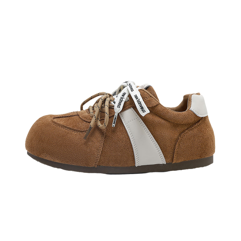 La Chapelle Women's Derby Shoes Autumn Winter New Retro Maillard Ins Versatile Casual Shoes 397 Camel 37