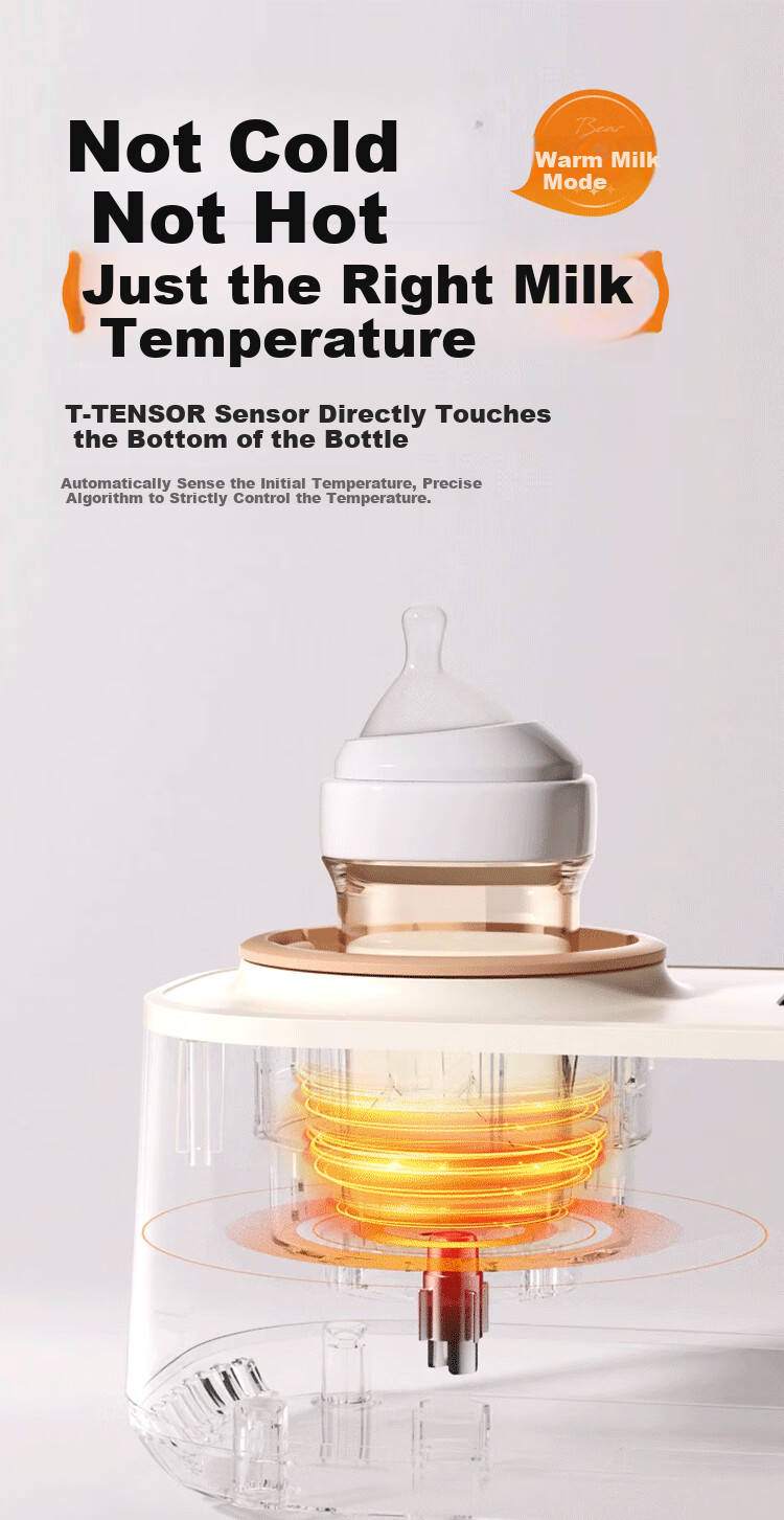 Bear Milk Shaker And Warmer, All-In Baby Automatic No-Water Milk Heating/Insulation/Defrosting Four-In J02E7 15