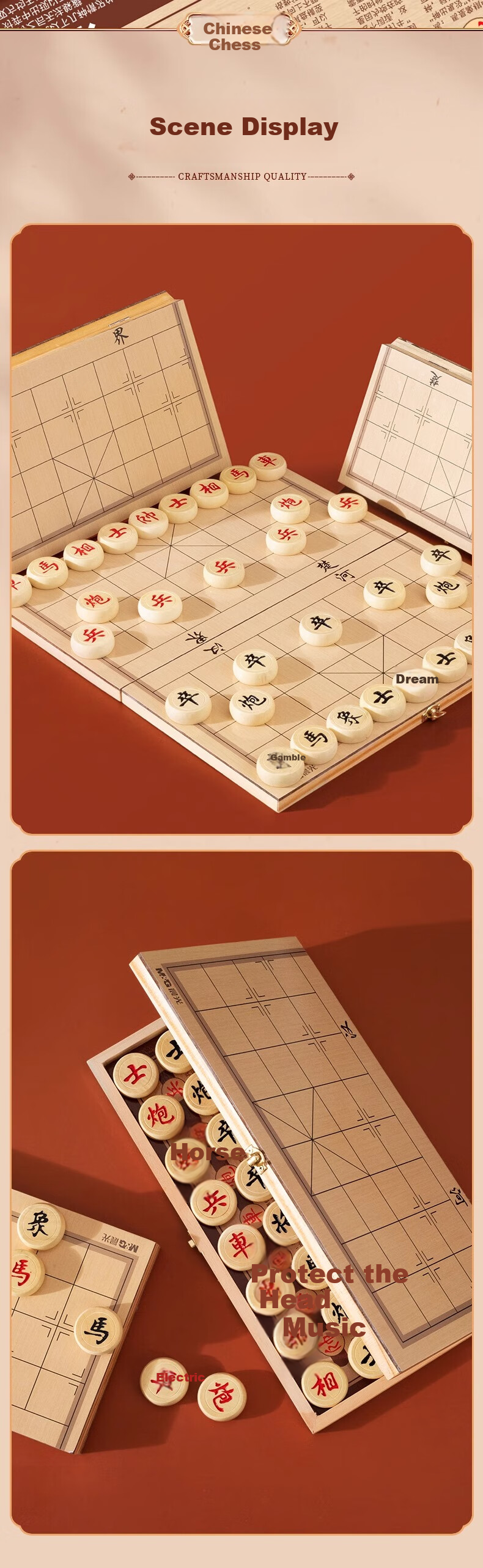 M&G Stationery Chinese Chess, Children's Magnetic Board Game, Portable Folding Magnetic Set for Elementary School Students, Small Size Birthday Gift 8