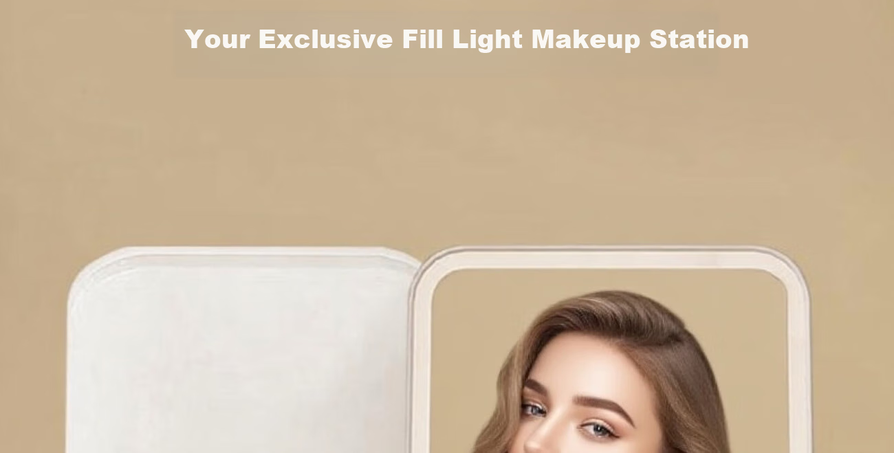 Meebordi LED Smart Mirror with Light, High-Definition Makeup Vanity Mirror for Students, Foldable Illuminated Dressing Table Mirror, Portable Beauty Device for Dormitory, Birthday Gift 5