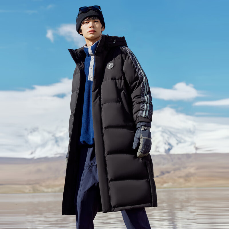 SNOWFLYING [Recommended by Cheng Yi] Autumn Winter Large Pocket Design Unisex High-Fill Power Thickened Long Hooded Down Jacket