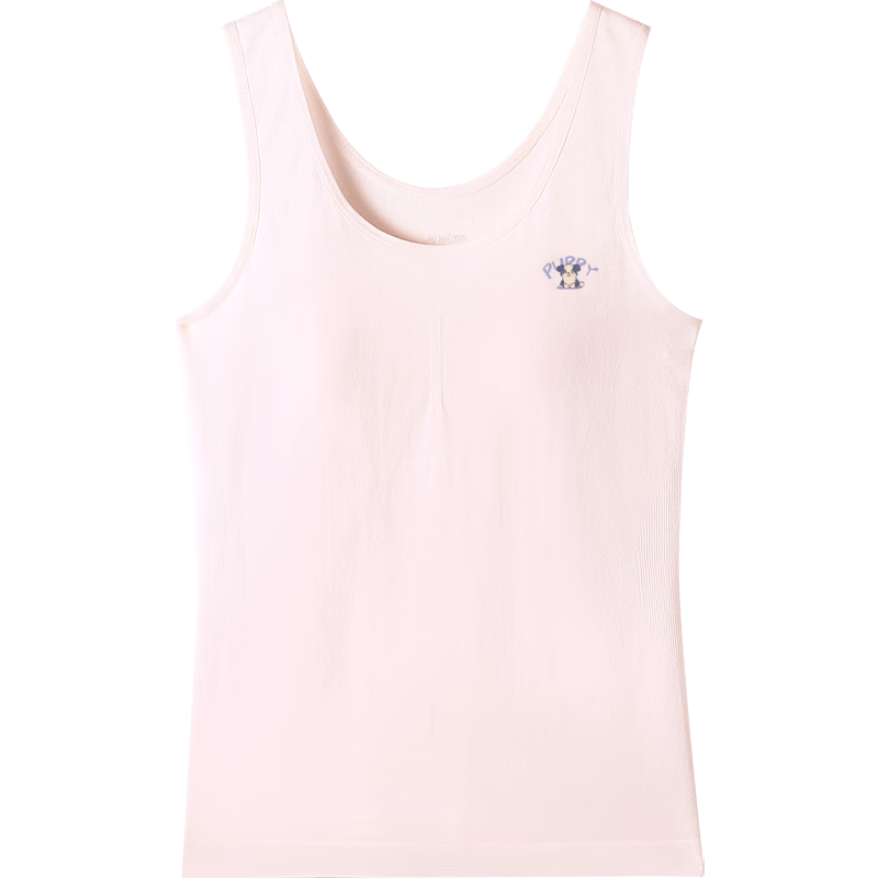 Jiusuiban Girls' Vest with Chest Pad, Thermal Seamless Long Bra Top for 11-12 Year Old Girls
