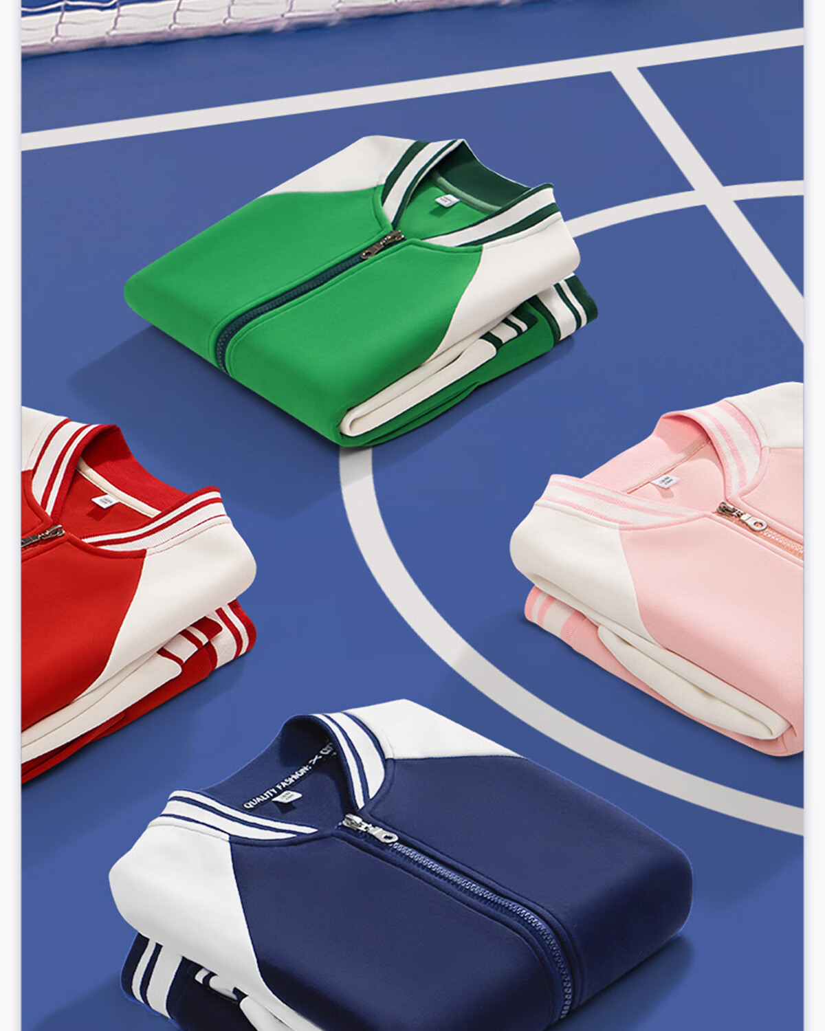 Langsha Boys and Girls Children's Baseball Jacket Set Spring Breathable Zipper Jacket Durable Sports Pants Navy Blue 140 13
