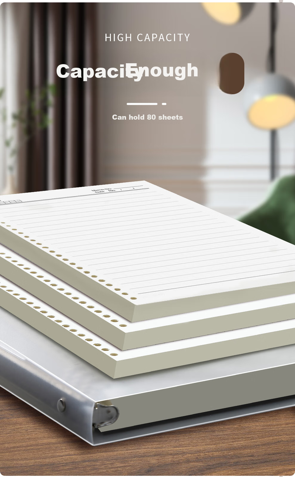 Faramon B5/80 Loose-Leaf Notebook, Comfortable to Hold, Detachable And Replaceable Inner Pages, Thickened for Students' Research And Exams, Error Correction Booklet, B5 Ruled - Looking Forward to The Future 8