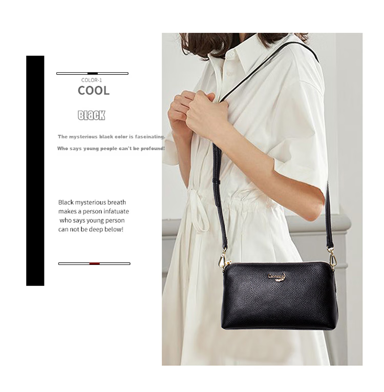 CROCODILE Goddess Festival Top-Grain Leather Casual Underarm Bag, Simple Versatile Shoulder Crossbody Women's Handbag Gift XT363 3