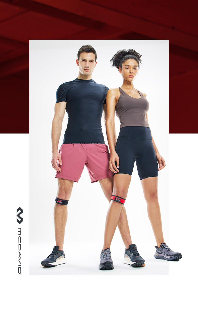 McDavid Patellar Tendon Support Jumpers Knee Strap for Climbing Running Basketball Badminton Tennis Sports Knee Brace 414 Gray 10