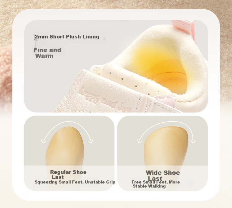 BALABALA Toddler Walking Shoes Baby Shoes Boys Girls Baby Shoes Anti-slip 2025 Autumn Winter Sports Shoes 208425144211 8