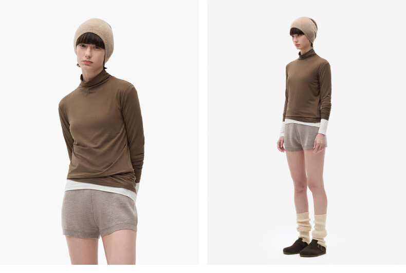 Bananain Liu Haocun Edition Thermal Skin 301 + Women's Warm Cotton-Feel Antibacterial Moisture-Wicking Thermal Underwear Autumn Base Shirt 17
