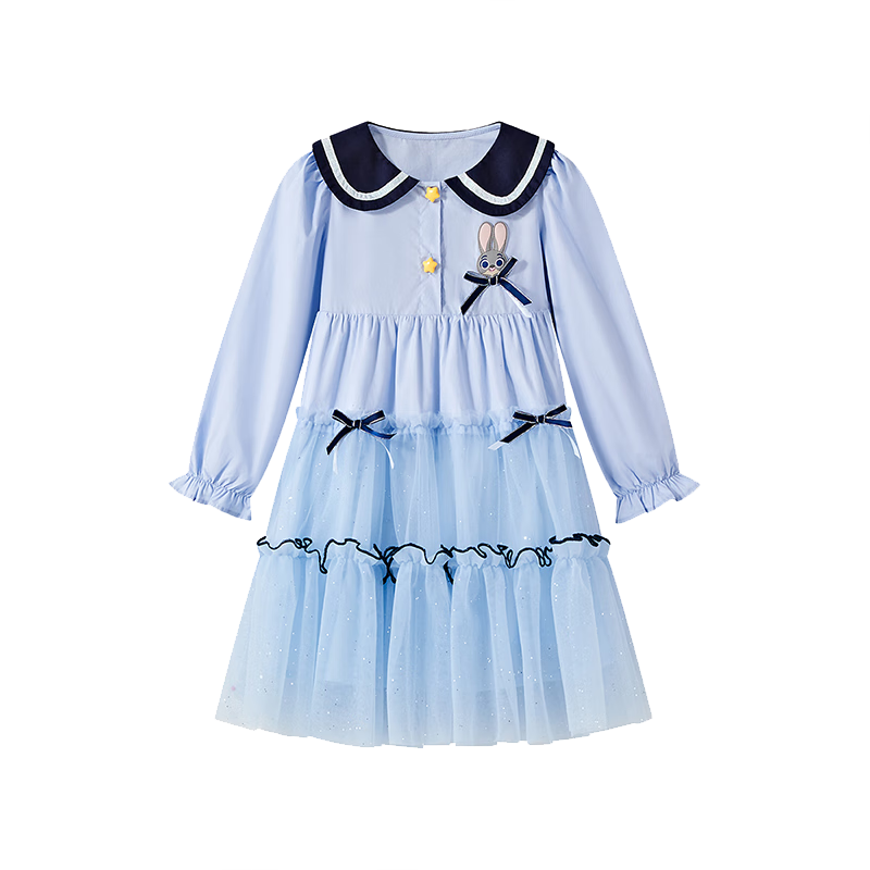 Disney Girls Elsa Princess Dress Autumn 2025 New Arrival Girls' Dress