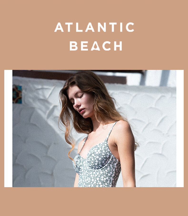 AtlanticBeach French Floral Slimming Tummy Control One-Piece Swimsuit Women Summer 2025 New Hot Resort High-End Hot Spring Swimwear 2