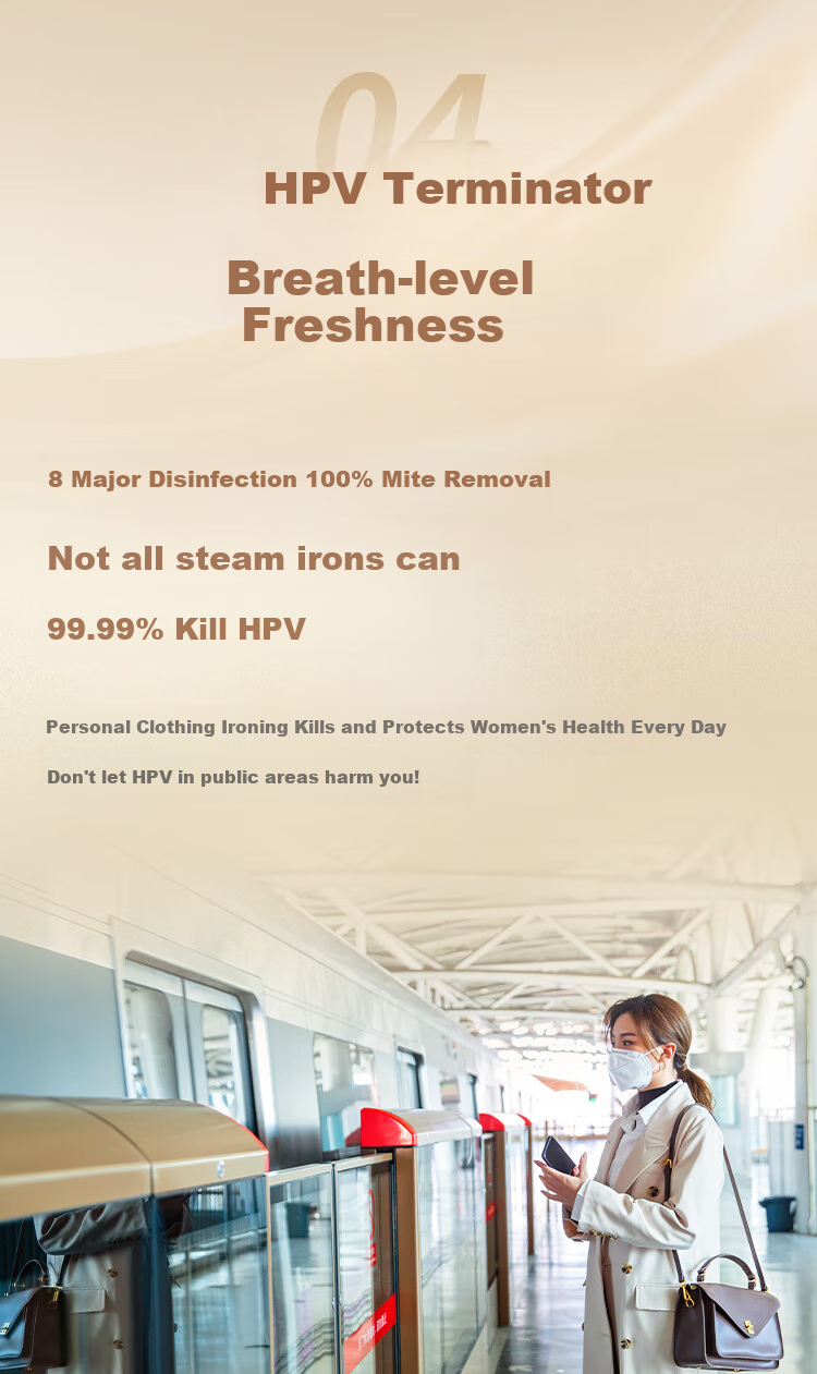 PHILIPS Desktop Space-Saving Iron, Handheld Home Small Garment Steamer, Maximum Steam Output 84g/min, 1L Bean-Shaped Iron STE0950/70, Peach Steam Bag 21