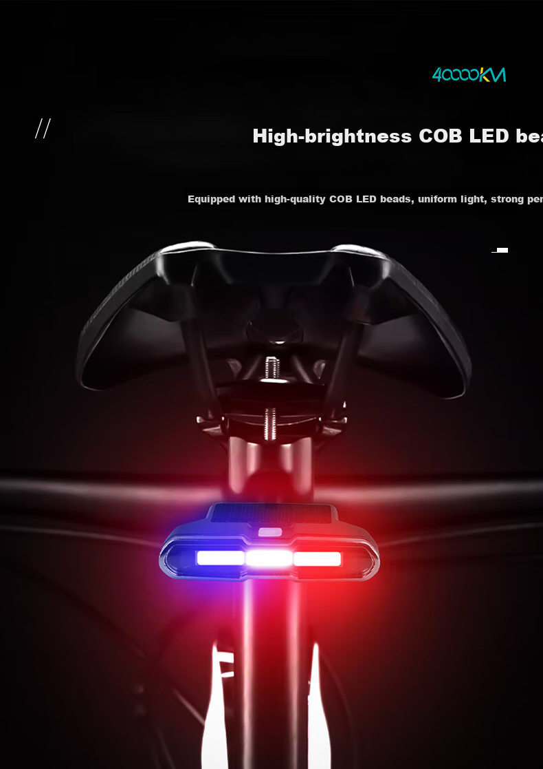 Siwangongli Mountain Bike USB Taillight, Cycling Equipment, Wireless Remote Control Turn Signal Light, Bicycle Taillight, Black 3
