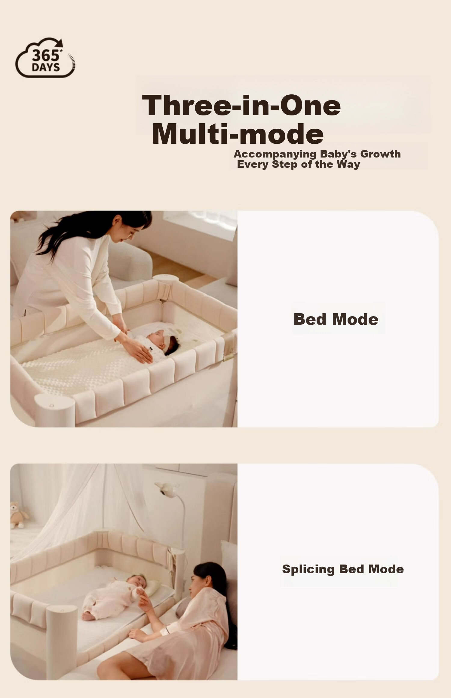 Coolbaby Cloud Baby Crib Mattress, Newborn 4D Fiber Mattress, Children's Mattress, Removable, Suitable for All Seasons 30