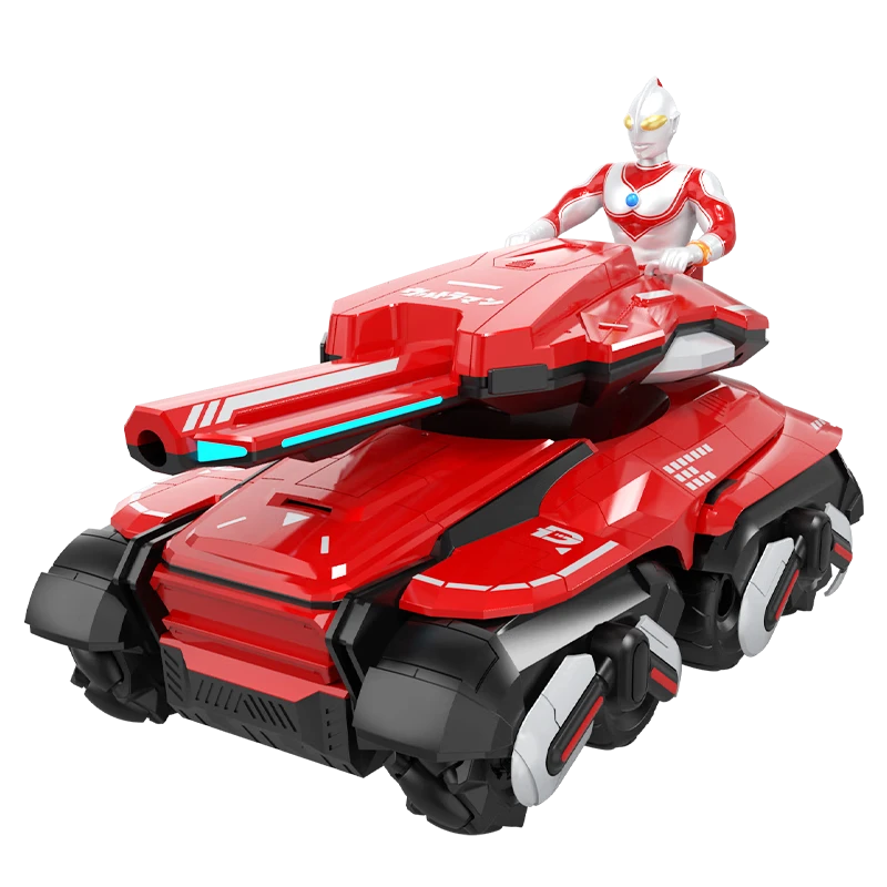 LIVING STONES Classic Ultraman Remote Control Car Tank with Gesture Sensing, Four-Wheel Drive, And Shooting Function - Children's Toy, Birthday Gift for Boys