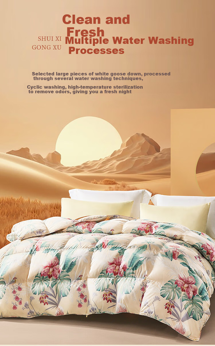 FUANNA down Comforter, 70% White Goose Down, Winter Double Bed Duvet, 1100g Filling, 230×229cm, Sujumia 6