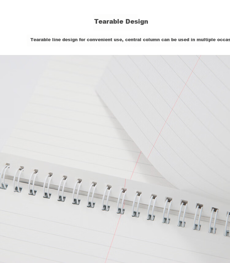 KOKUYO Light-Colored Cookie Clear Sky Spiral Notebook Quick Note Pad 8mm Center Column Line 6x9 Inch/60 Pages/Lavender Pink WSG-SNVB66GP 6