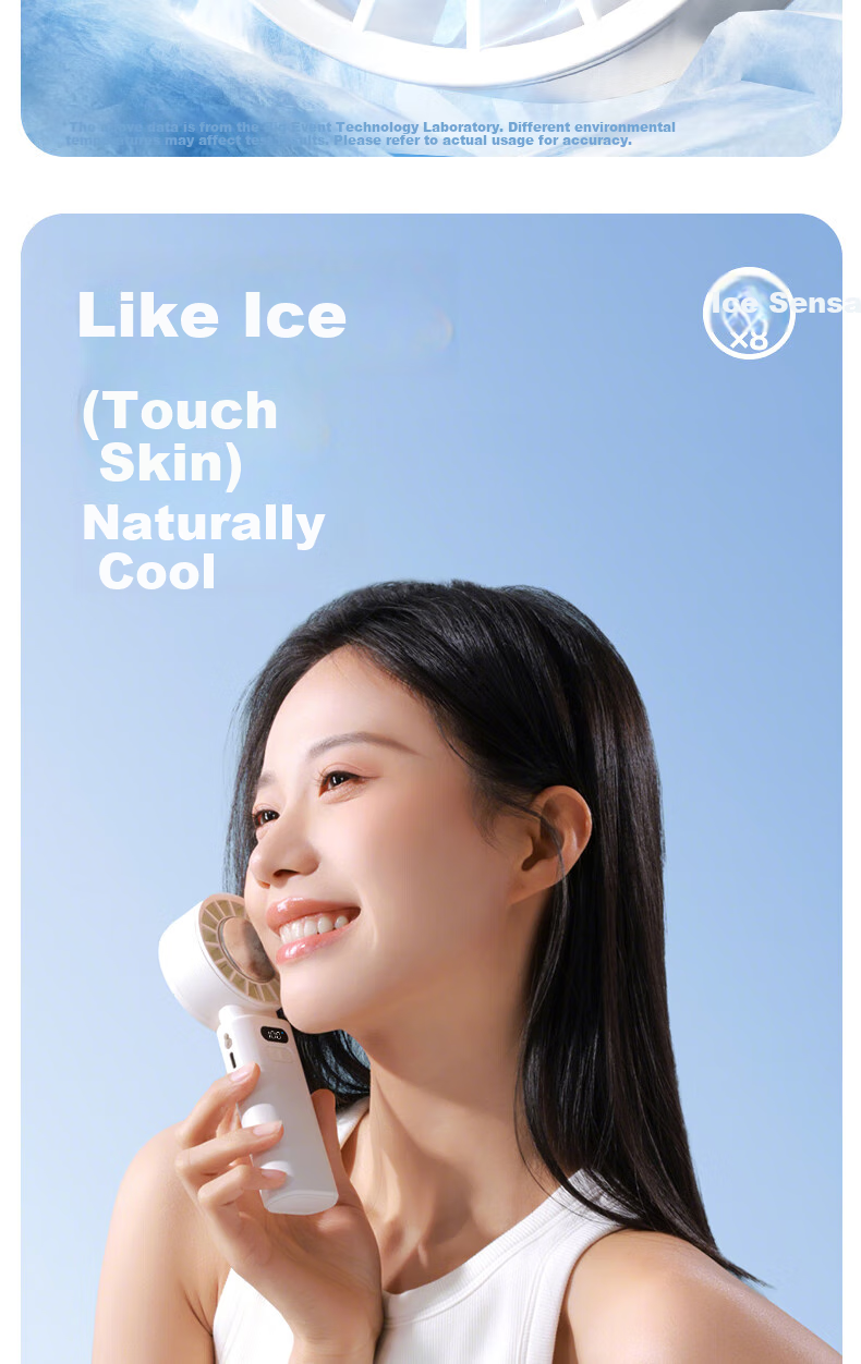 SOTHING Cooling Foldable Handheld Fan Neck Hanging/Handheld/Desktop Foldable All-in-One Built-in Ice Pack Module Hardcore Mecha Design DSHJ-S-2506A 5