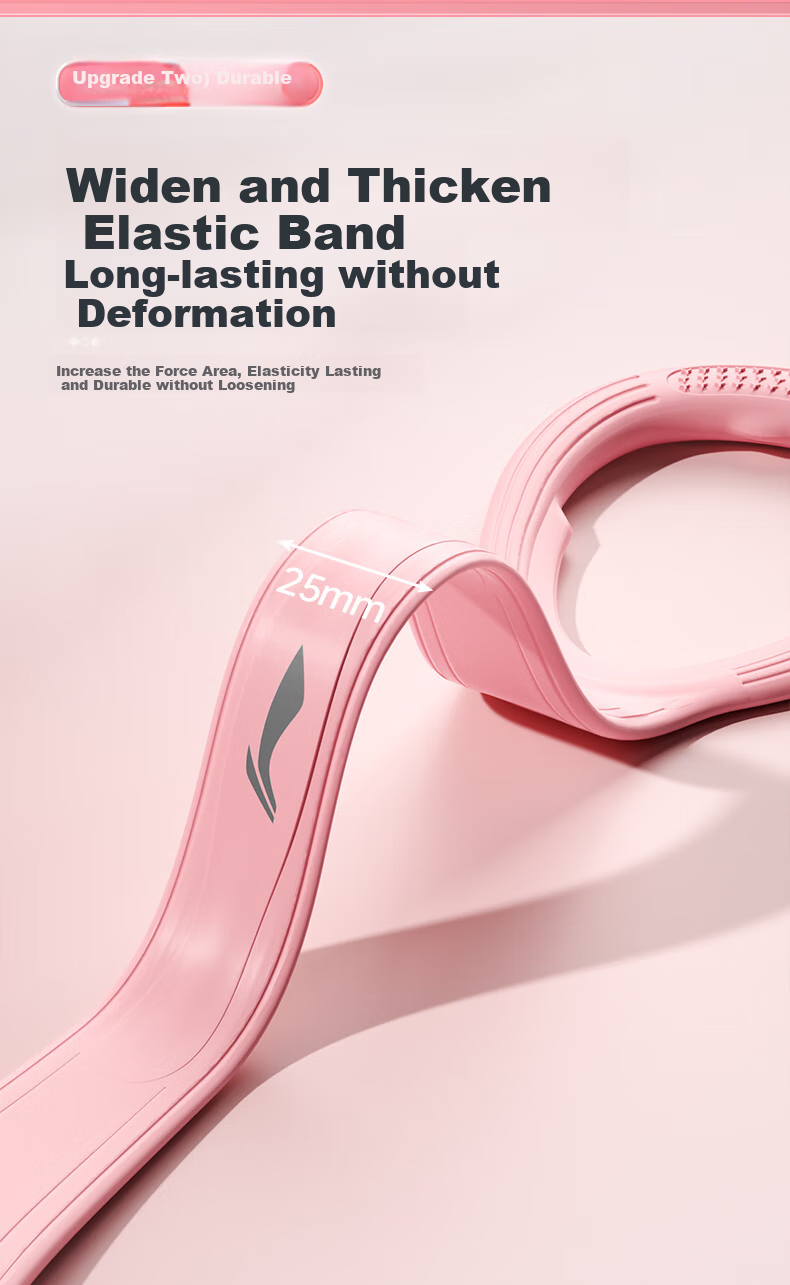 Li-Ning Figure-Eight Resistance Band, Elastic Band Loop, Pilates Resistance Rope, Stretching Band, Figure-Eight Arm Strengthener, Back Opener, Shoulder Opener, Women's Fitness Equipment 1