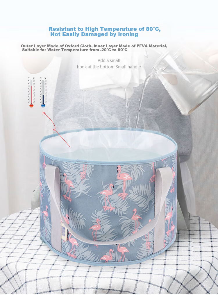 40,000km Foldable Foot Soaking Bucket Portable Insulated Foot Bath Bag for Home and Dormitory Use 5