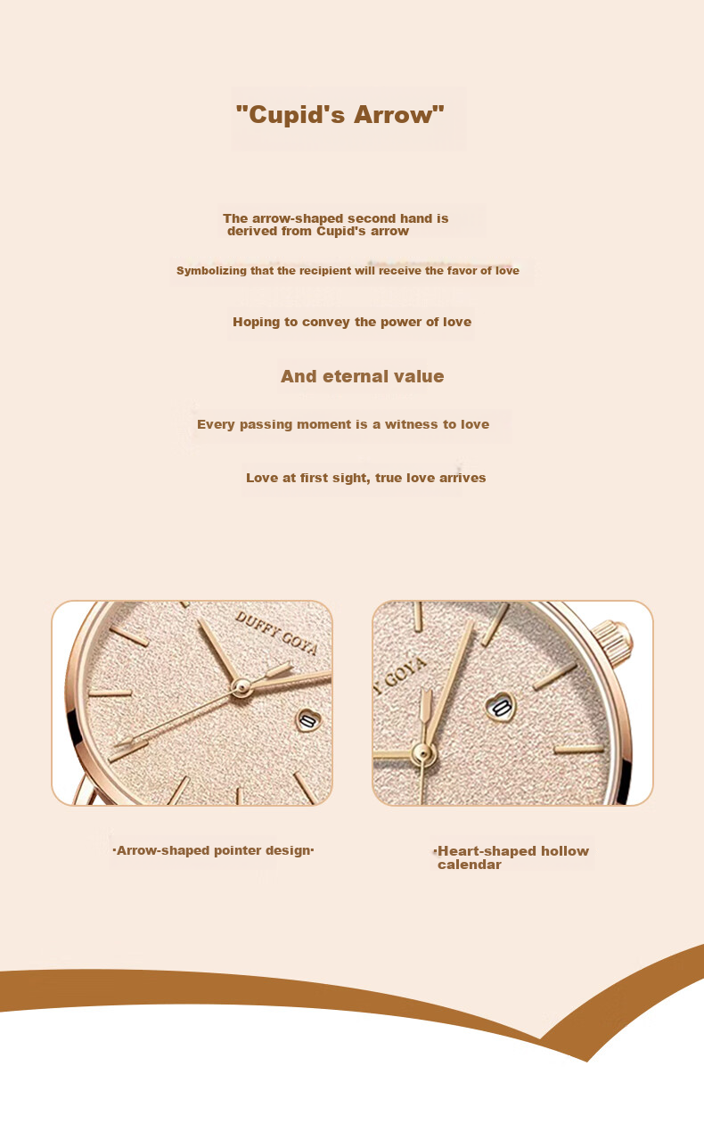 Dufeigeya DUFFY GOYA Women's Watch Brand, 2026 New Top Ten Famous Watches, Gift for Girlfriend, Practical And Thoughtful Present for Wife, World 6