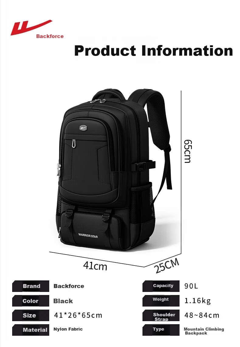 Huili Men's Large Capacity Backpack, Multifunctional Business Travel Bag, Outdoor Hiking Pack, Casual Business Luggage Backpack 14