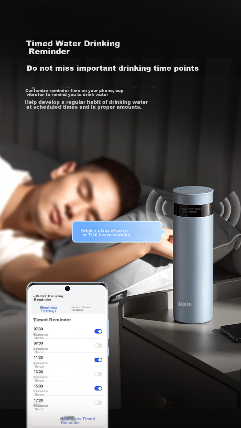 Hongmengzhixuan Haersi Insulated Mug for Men with Smart Car-Friendly Lid, Temperature Display, Large Capacity, Business Mid-Autumn Festival Gift for Men And Wome 3