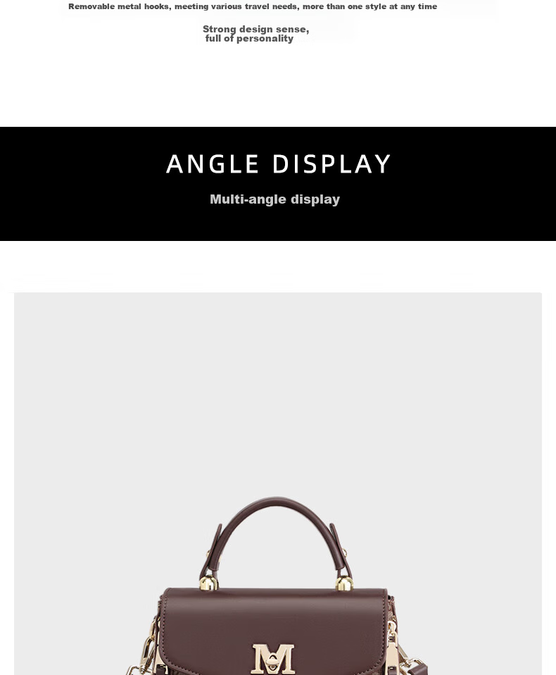 Aiqinghai Handbag, Women's Crossbody Bag, Shoulder Bag, Large Capacity, Light Luxury Brand, Birthday And Mother's Day Gift, Practical Present for Mom 8