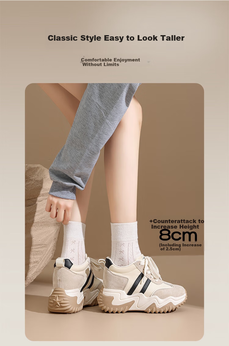 ZHR Thick-Soled 8cm Height-Increasing Women's Shoes, Retro Lightweight Versatile Sports Dad Shoes for Women, New Forrest Gump Casual Shoes for Wome 3
