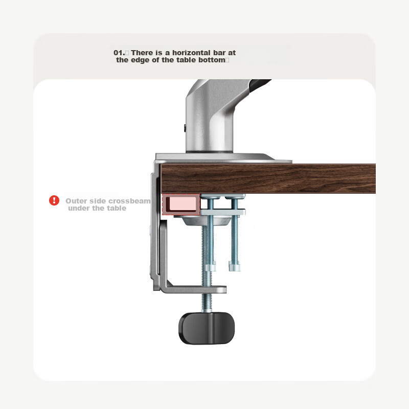 Адаптер для крепления монитора Brateck APE10, механический кронштейн, настольная подставка-зажим, вертикальное основание, вращающийся экран, без сверления