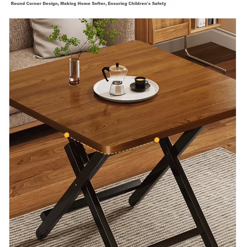 Mushuangfu Folding Table, Dining Table for Small Apartments, Living Room Eating Table, Outdoor Stall Table, Portable Small Square Table for Rental Apartments 9