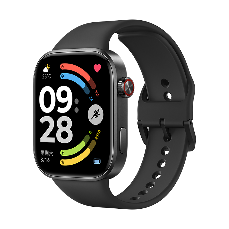 MI REDMI Watch 6 Elegant Black, Subsidized PengpaiOS 3, Heart Rate And Blood Oxygen Monitoring, Redmi Watch 6, MI Car, Gift for Boyfriend Or Girlfriend