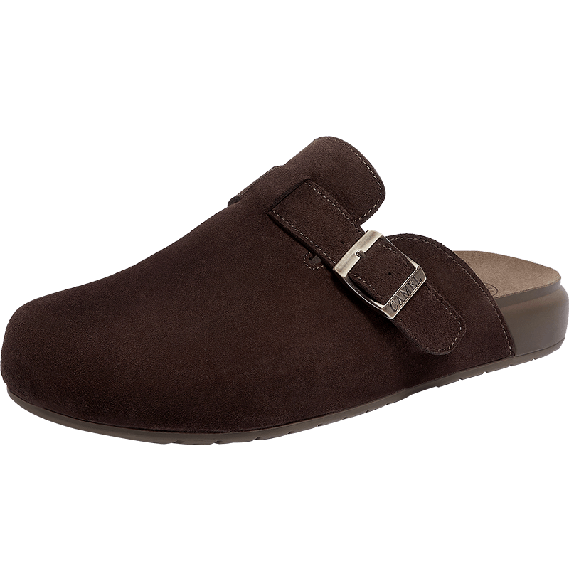 CAMEL Men's Comfortable Suede Lightweight Slip-On Casual Shoes L16S700001 Brown Size 41