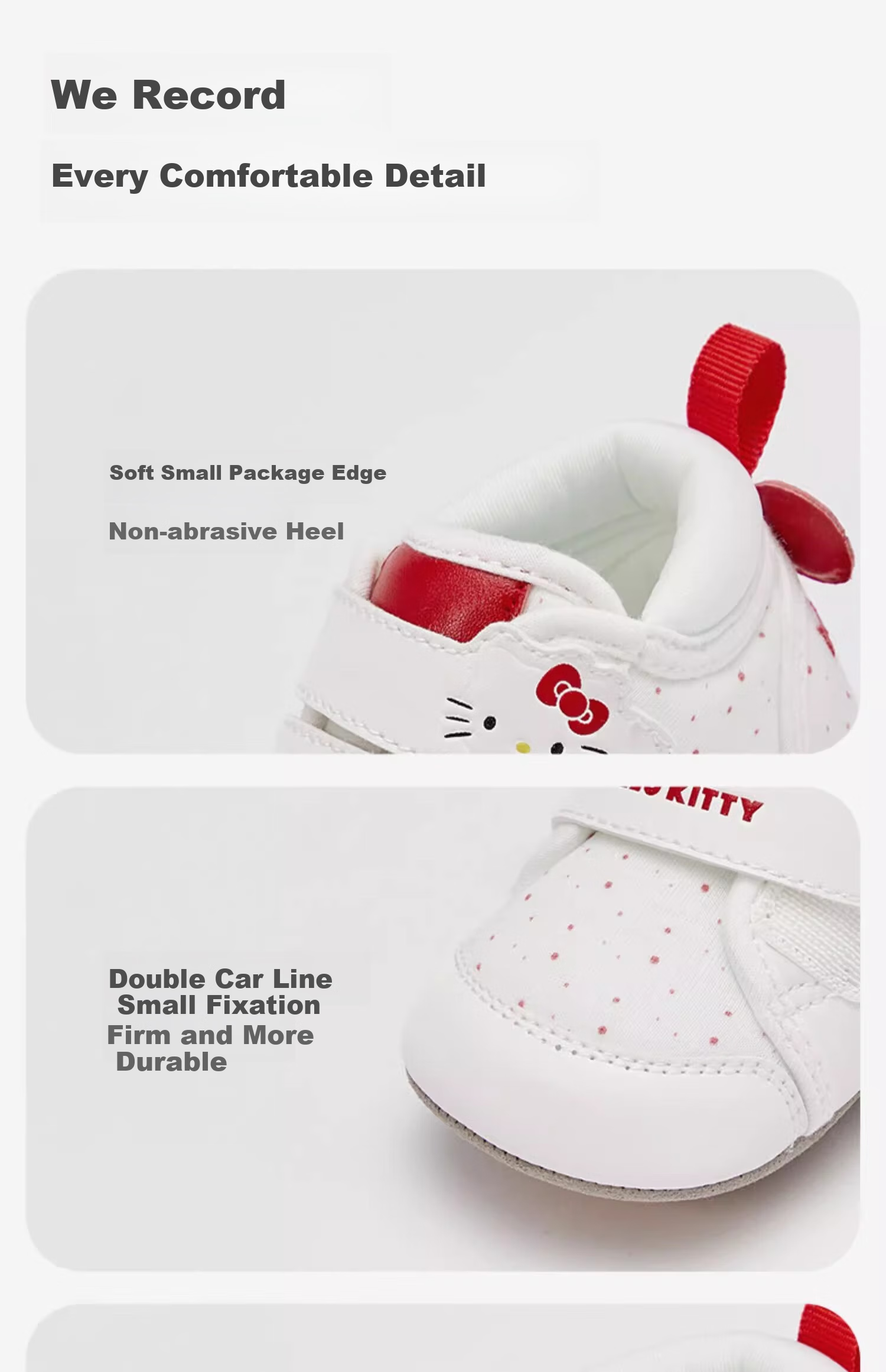 DAVE & BELLA Hellokitty Collaboration Pre-Walking Shoes for Baby Girls, Canvas Shoes, Autumn Footwear 13